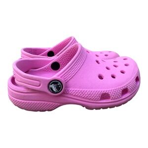 Crocs Classic Clog Kids Pink Slip On Water Friendly Shoes Size C9
